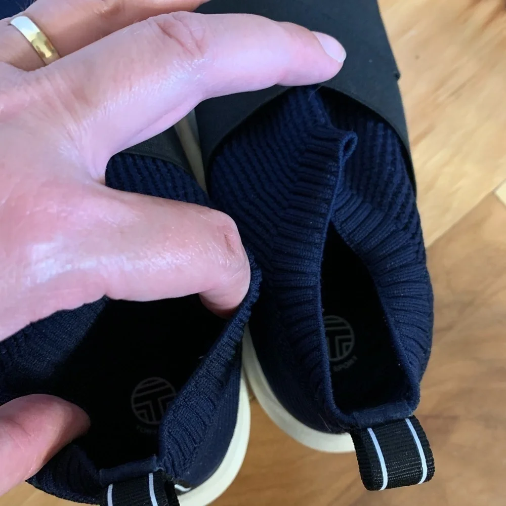 Tory sport bubble sock sneakers in navy and black